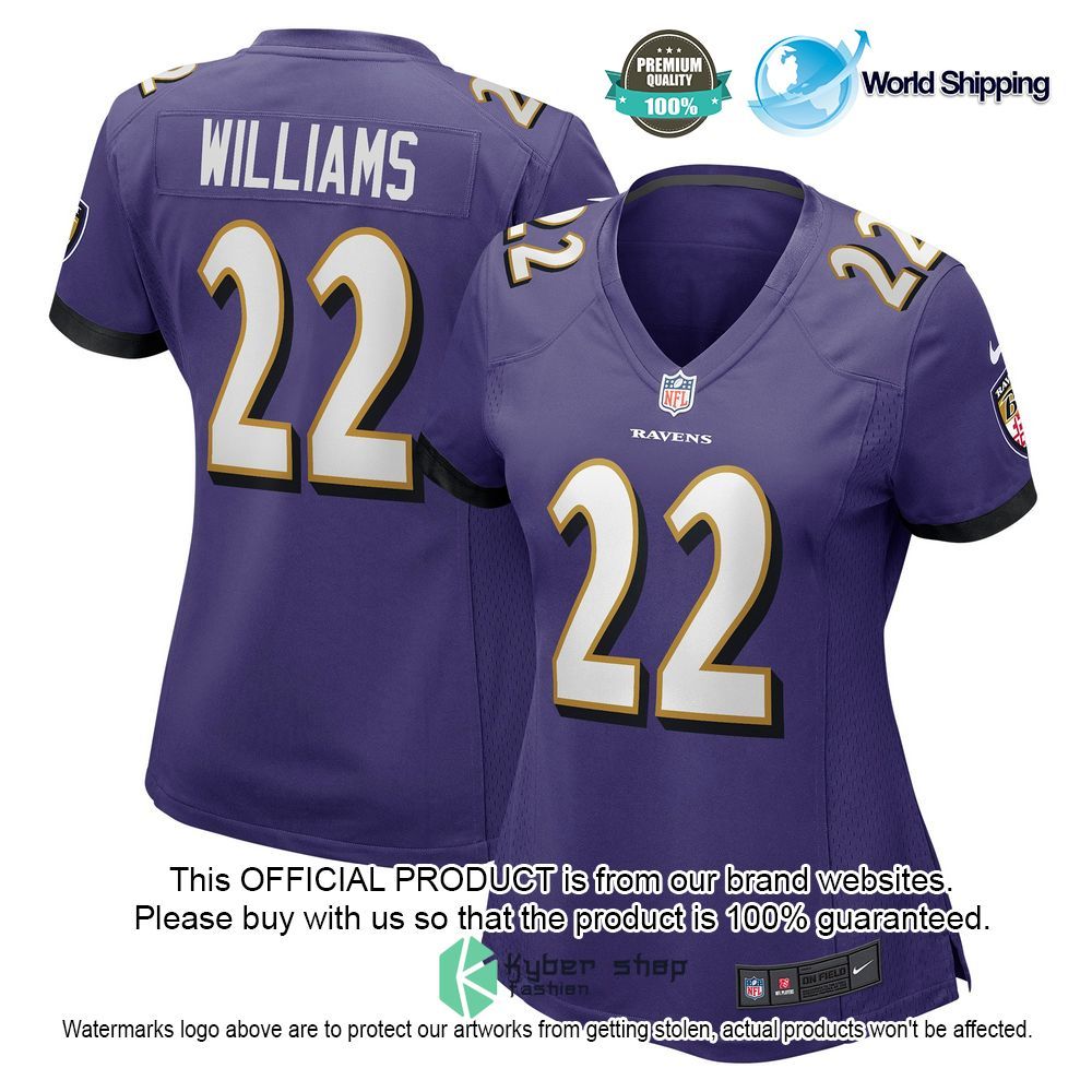 damarion williams baltimore ravens nike womens purple football jersey 1 144