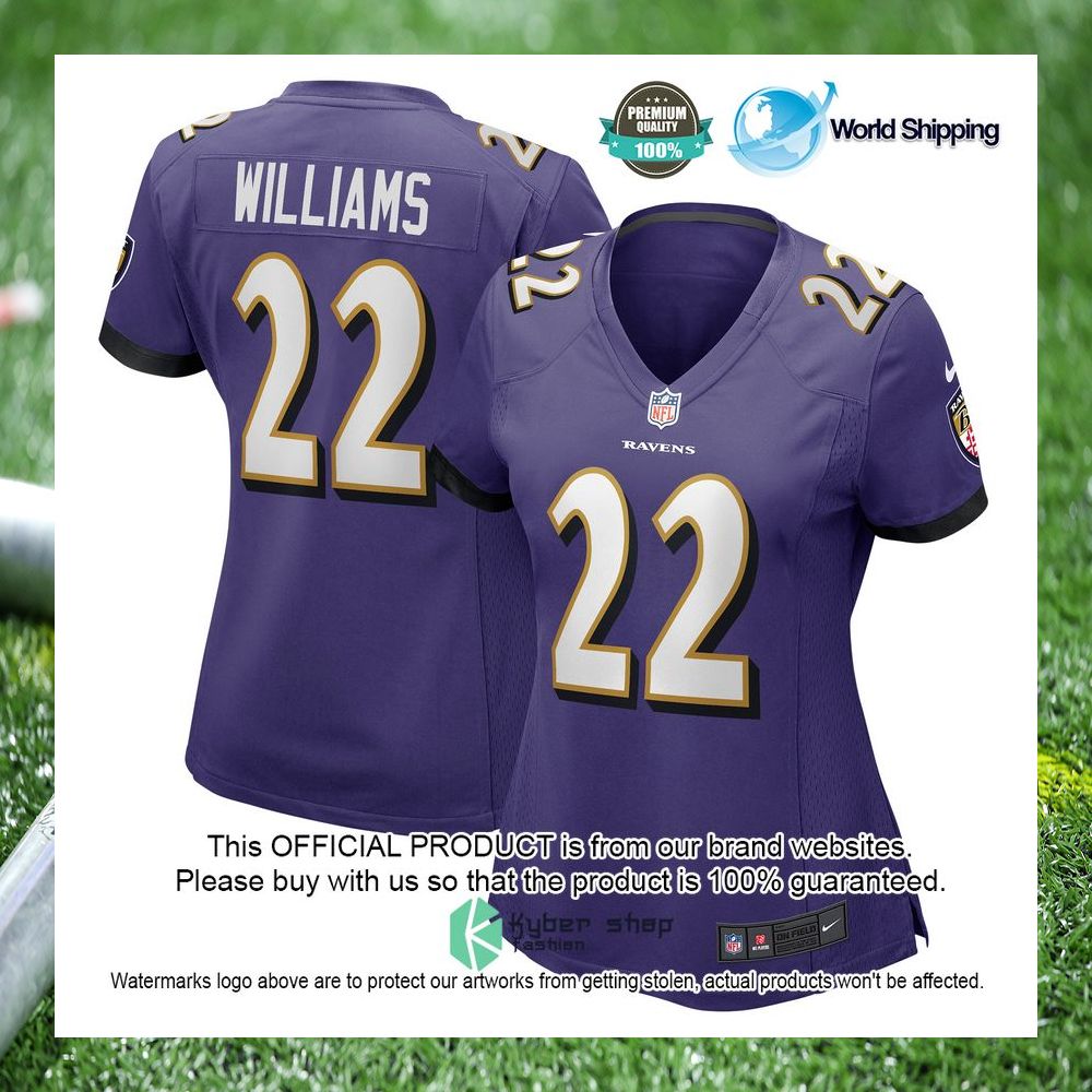 damarion williams baltimore ravens nike womens purple football jersey 1 982