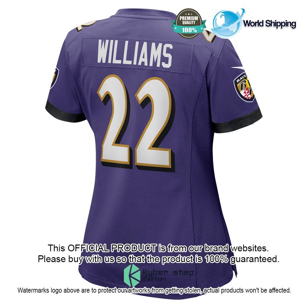 damarion williams baltimore ravens nike womens purple football jersey 3 882