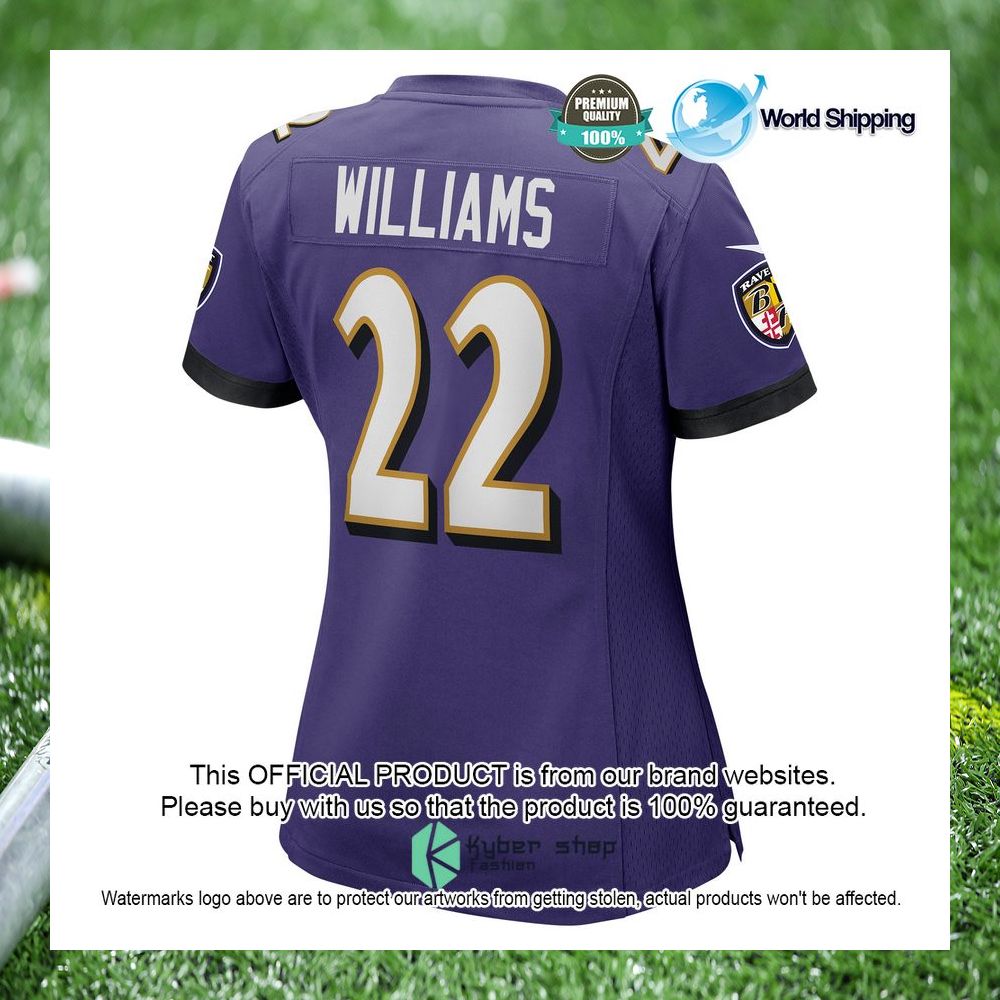 damarion williams baltimore ravens nike womens purple football jersey 3 890