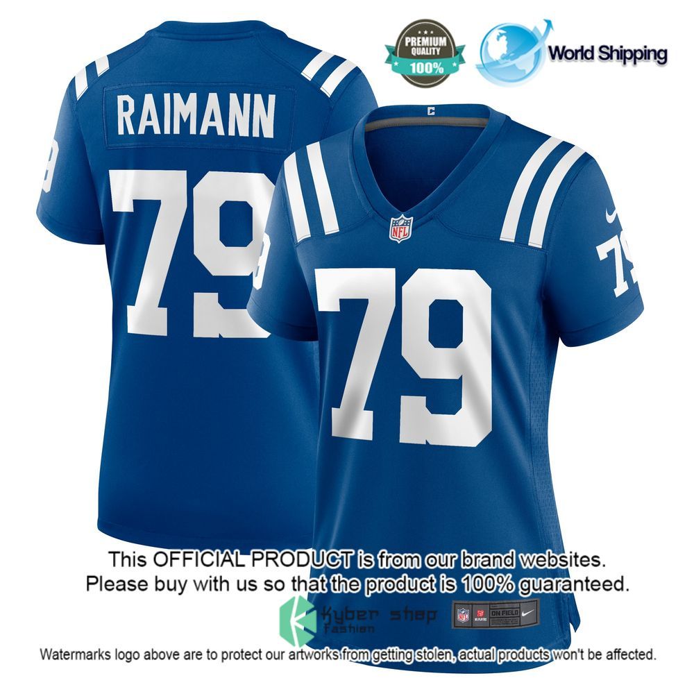 NFL Bernhard Raimann Indianapolis Colts Nike Women's Royal Football Jersey - LIMITED EDITION