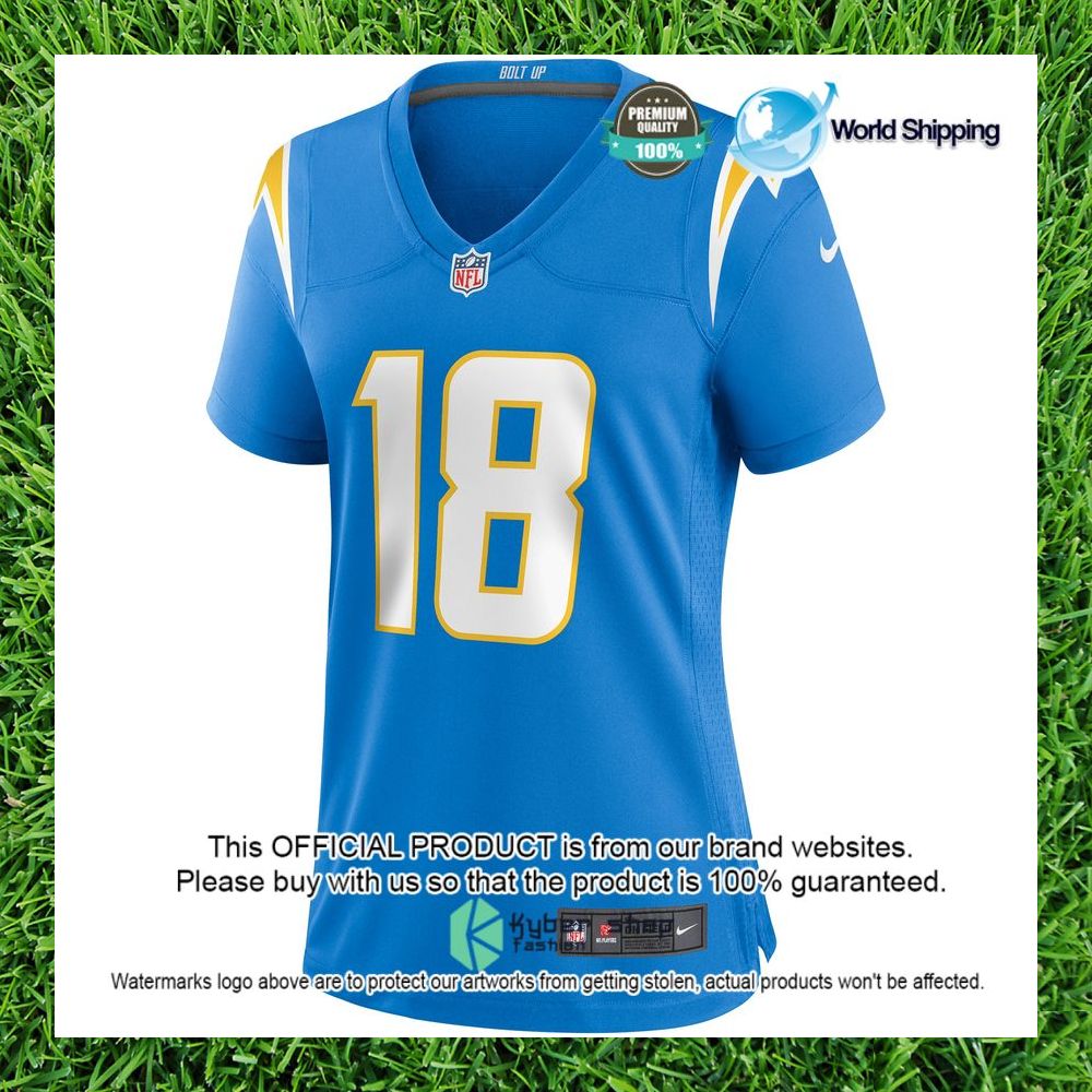 nfl charlie joiner los angeles chargers nike womens powder blue football jersey 2 742