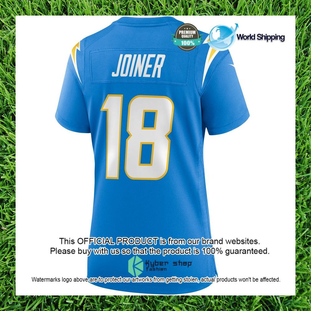 nfl charlie joiner los angeles chargers nike womens powder blue football jersey 3 843