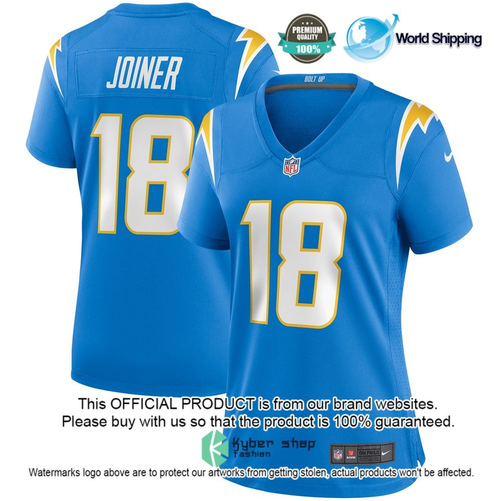 nfl charlie joiner los angeles chargers nike womens powder blue football jersey 4 443