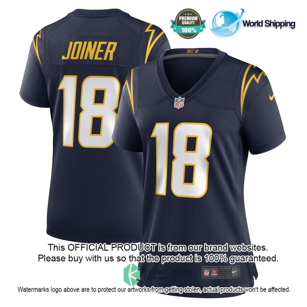 nfl charlie joiner los angeles chargers nike womens powder blue football jersey 5 527