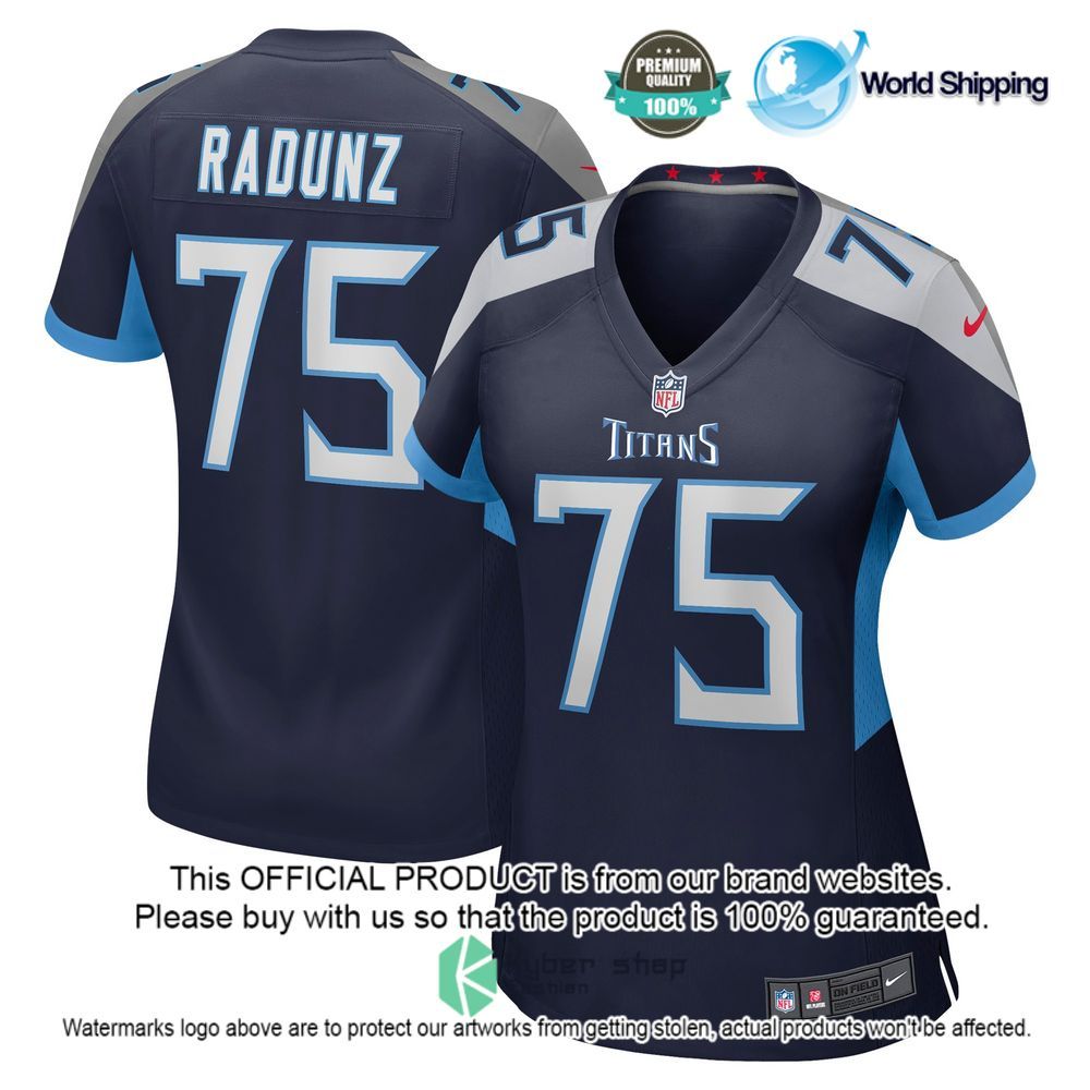 NFL Dillon Radunz Tennessee Titans Nike Women's Navy Football Jersey - LIMITED EDITION
