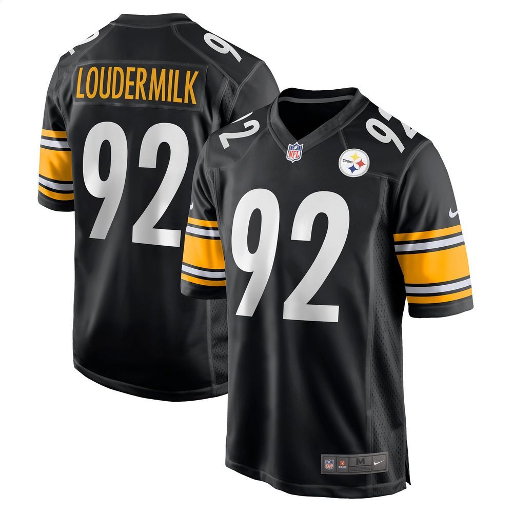 NFL Isaiahh Loudermilk Pittsburgh Steelers Nike Black Football Jersey - LIMITED EDITION