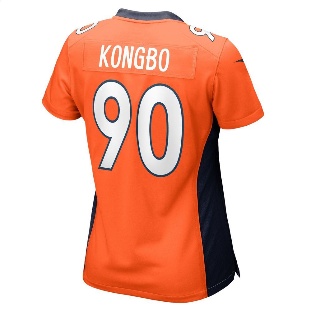 nfl jonathan kongbo denver broncos nike womens orange football jersey 3 247
