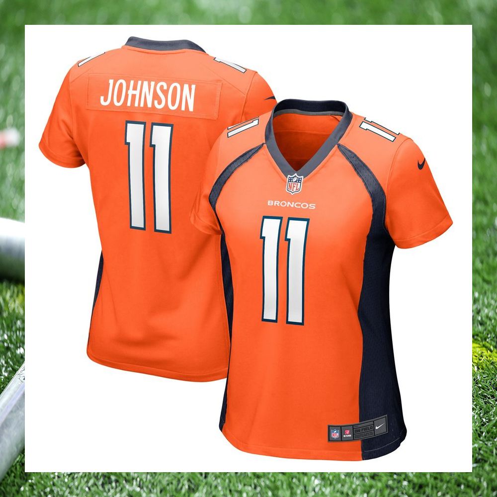 nfl josh johnson denver broncos nike womens orange football jersey 1 620