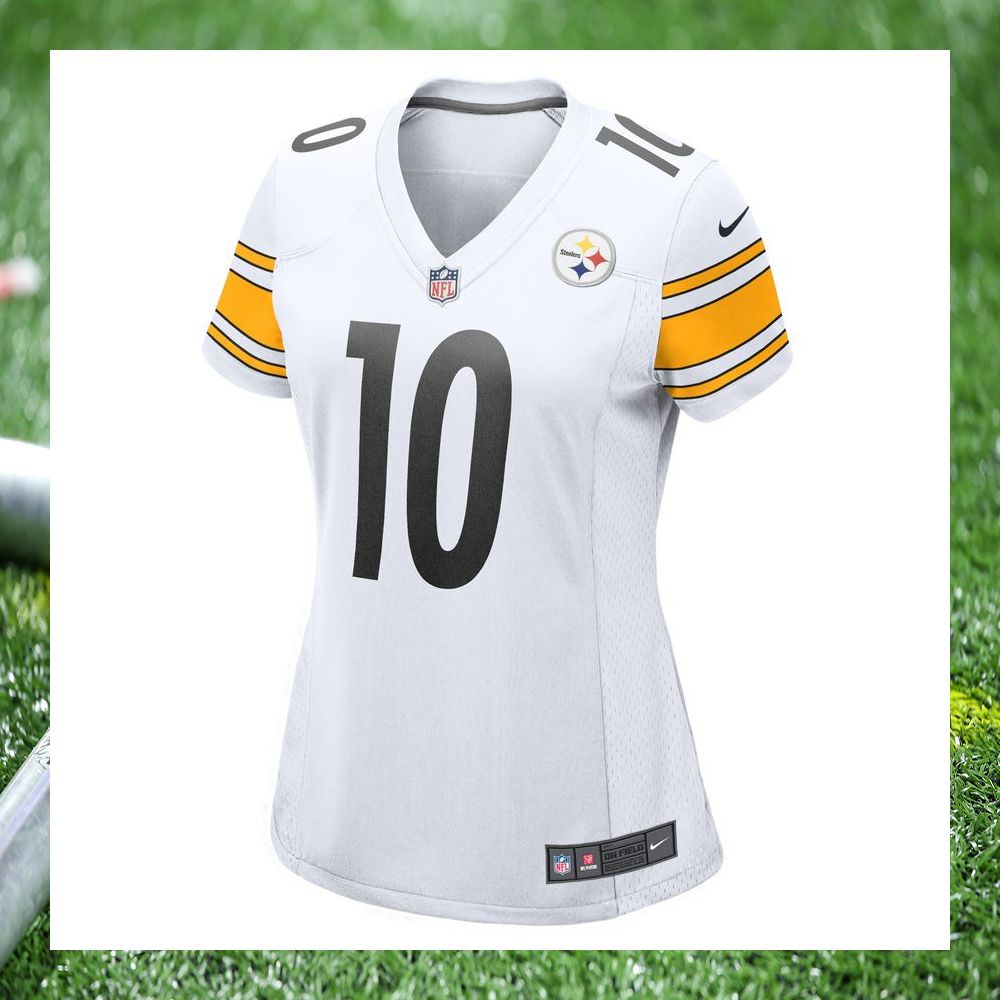 nfl mitchell trubisky pittsburgh steelers nike womens white football jersey 2 911