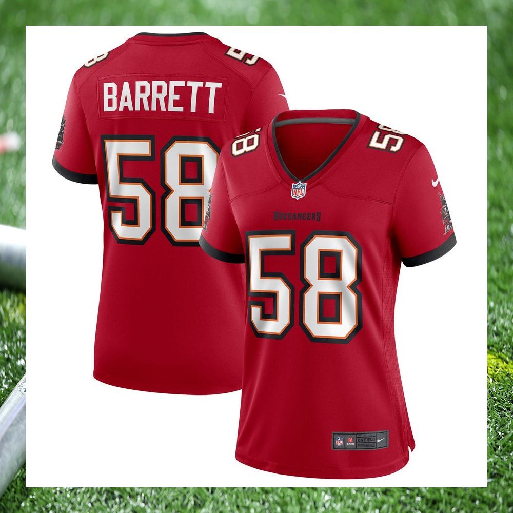 nfl shaquil barrett tampa bay buccaneers nike womens red football jersey 1 735