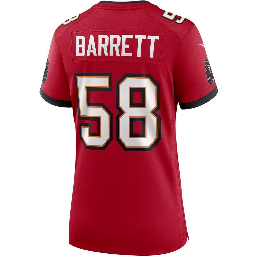 nfl shaquil barrett tampa bay buccaneers nike womens red football jersey 3 960