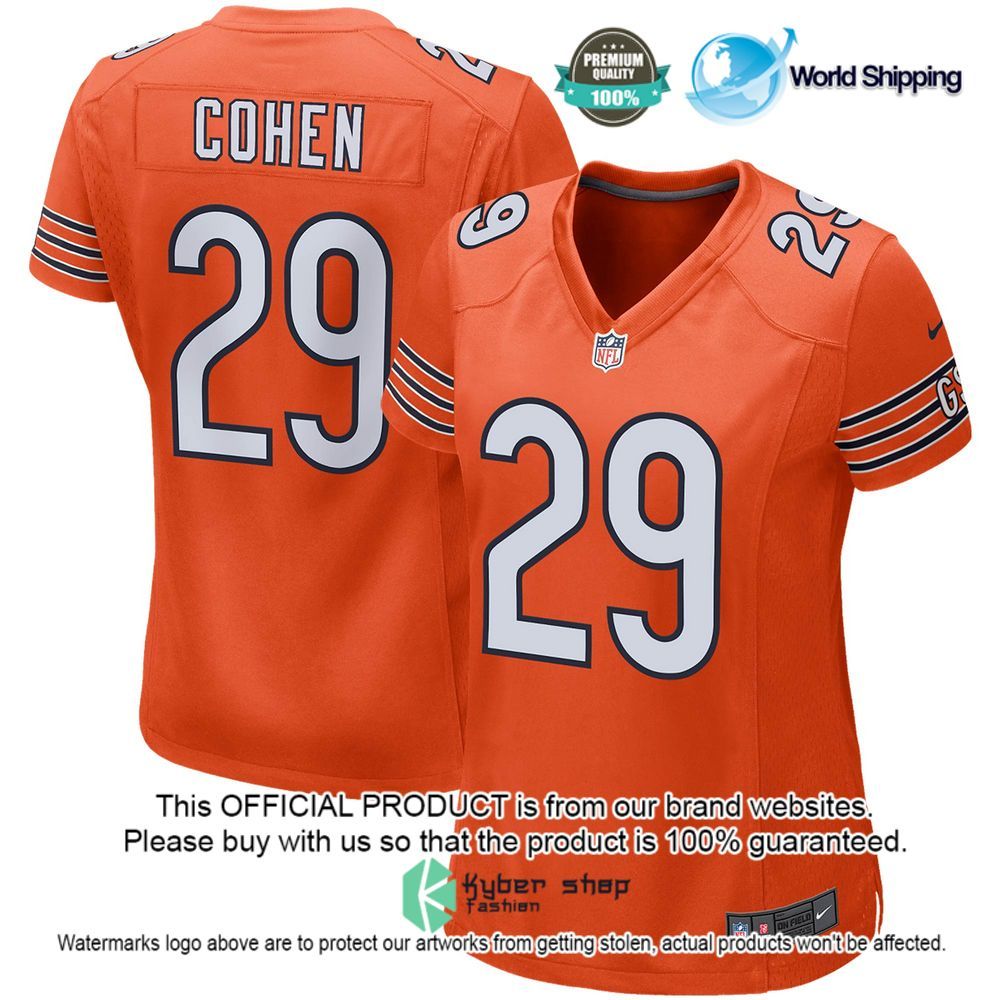 NFL Tarik Cohen Chicago Bears Nike Women's Orange Football Jersey - LIMITED EDITION