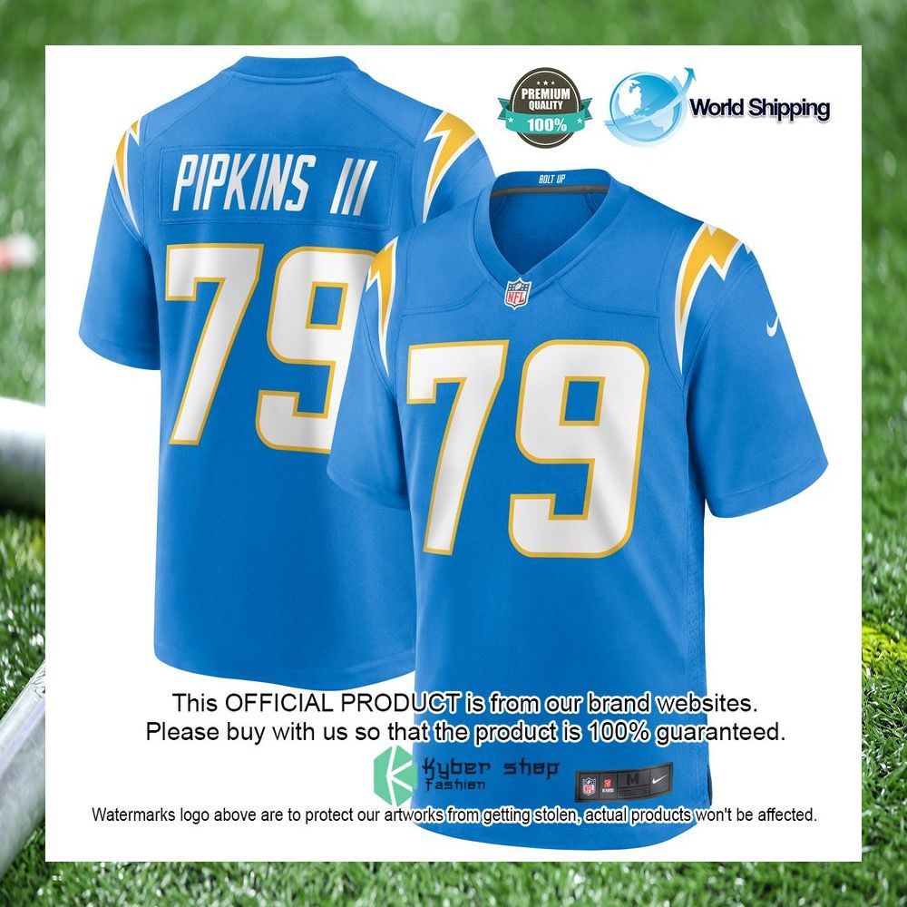 trey pipkins iii los angeles chargers nike powder blue football jersey 1 895