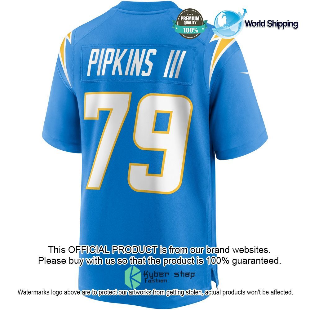 trey pipkins iii los angeles chargers nike powder blue football jersey 3 722
