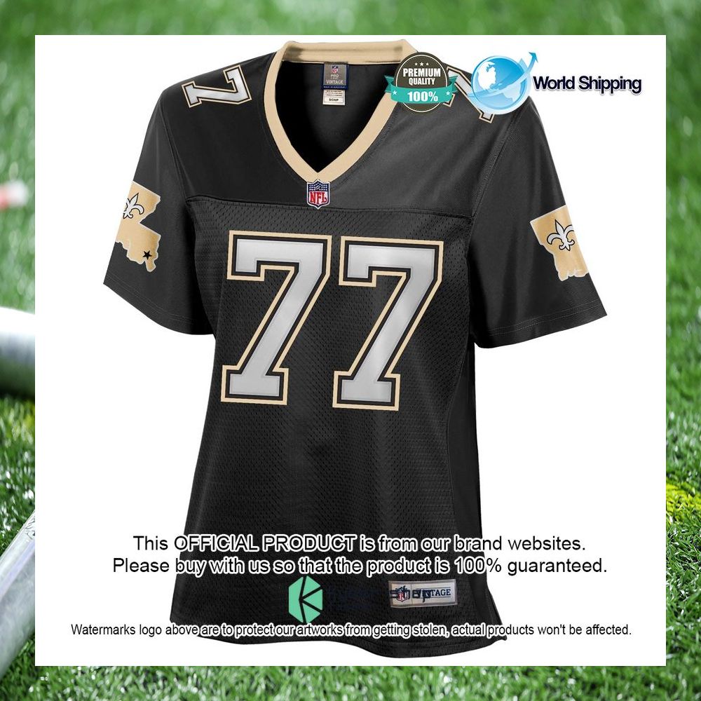 willie roaf new orleans saints womens retired black football jersey 2 19
