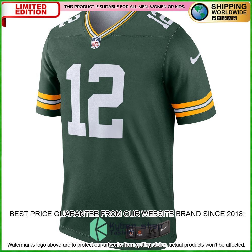 aaron rodgers green bay packers nike legend green football jersey 2 199