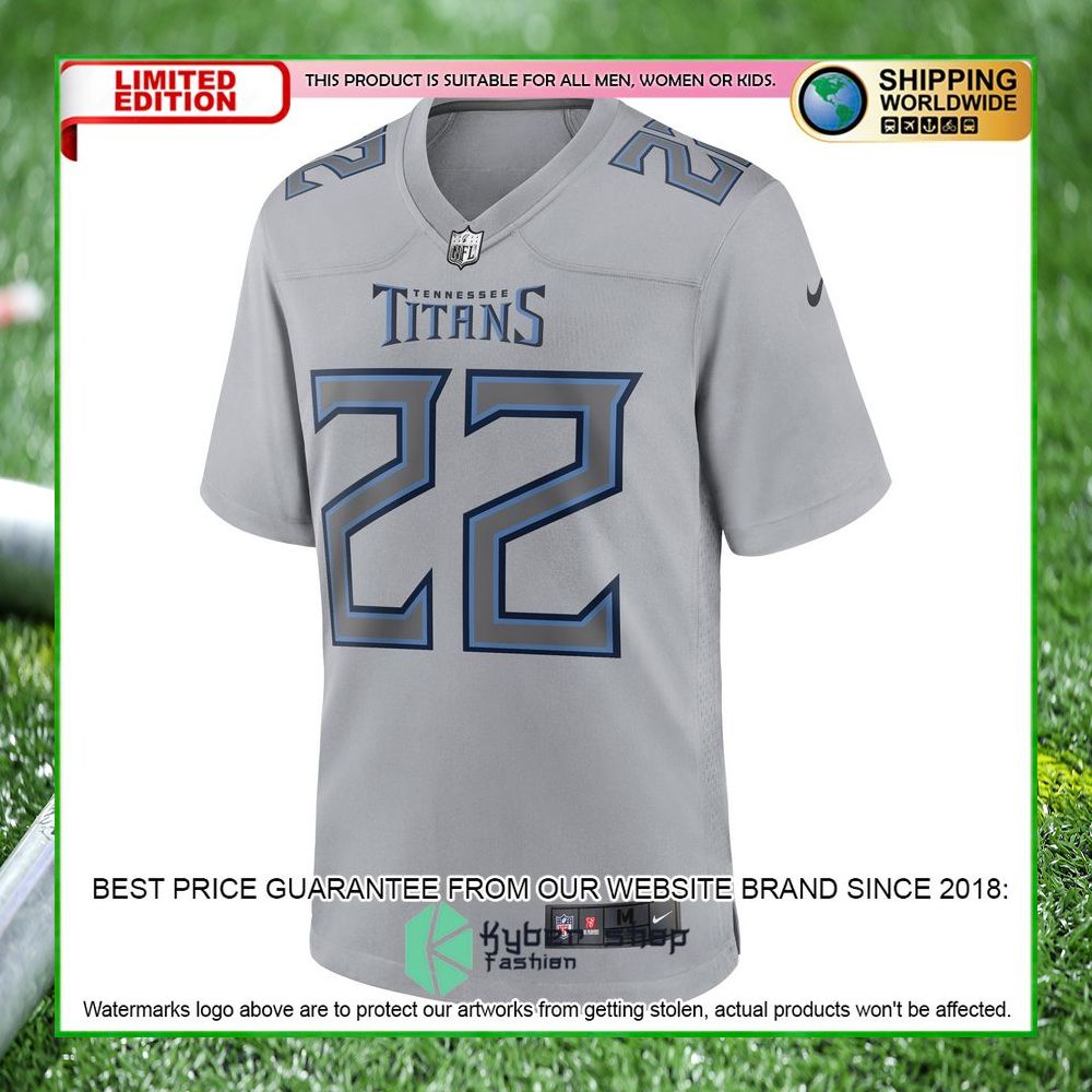 derrick henry tennessee titans nike atmosphere fashion gray football jersey 2 850