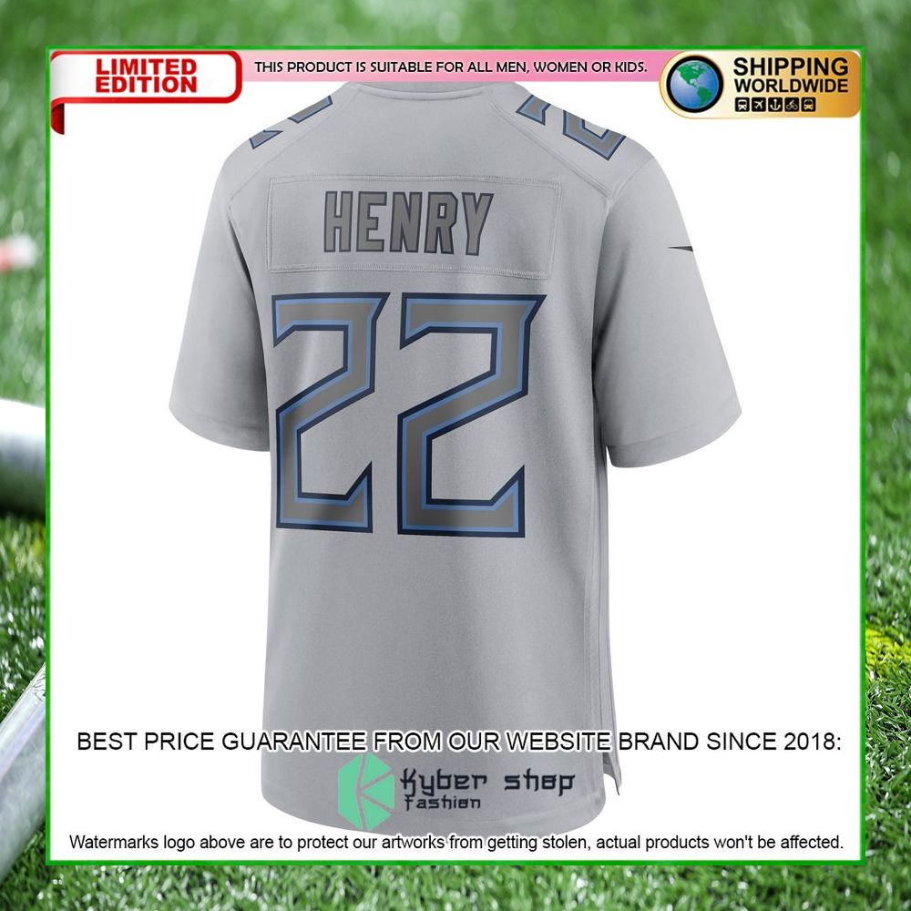 derrick henry tennessee titans nike atmosphere fashion gray football jersey 3 254