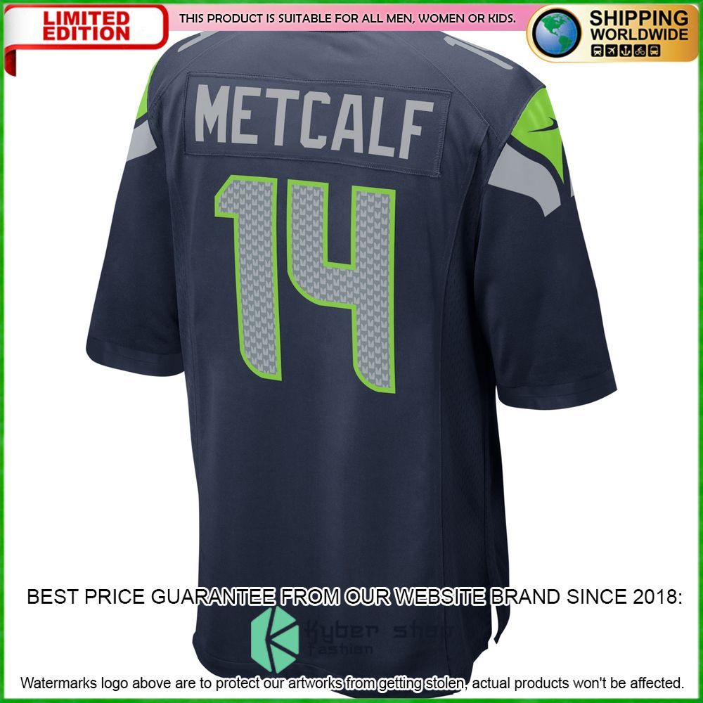 dk metcalf seattle seahawks nike college navy football jersey 3 213