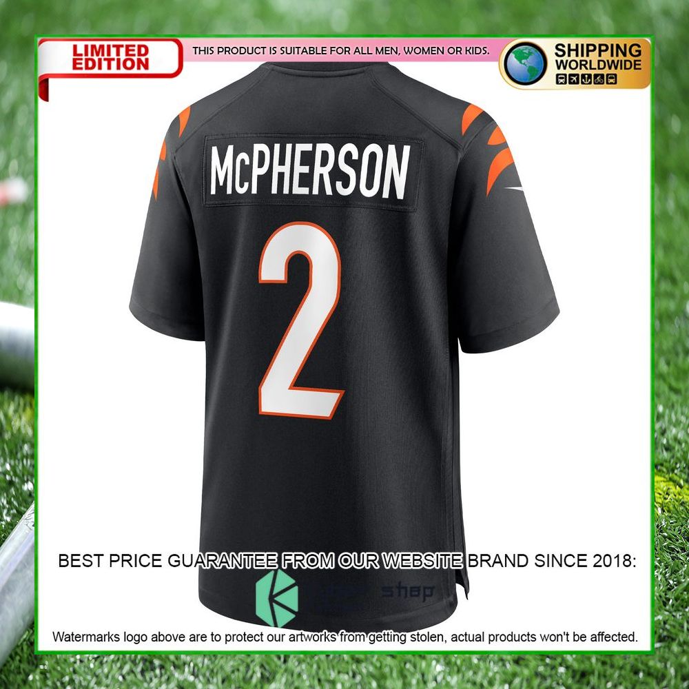 evan mcpherson cincinnati bengals nike team black football jersey 3 718