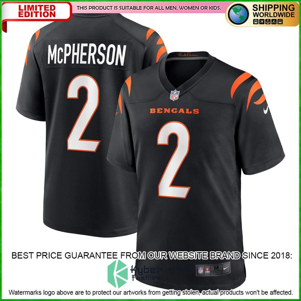 evan mcpherson cincinnati bengals nike team black football jersey 4 985