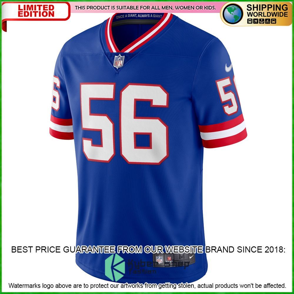 lawrence taylor new york giants nike vapor royal football jersey 2 369