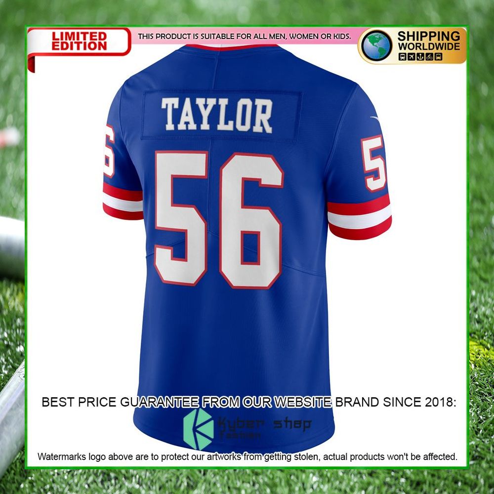 lawrence taylor new york giants nike vapor royal football jersey 3 312