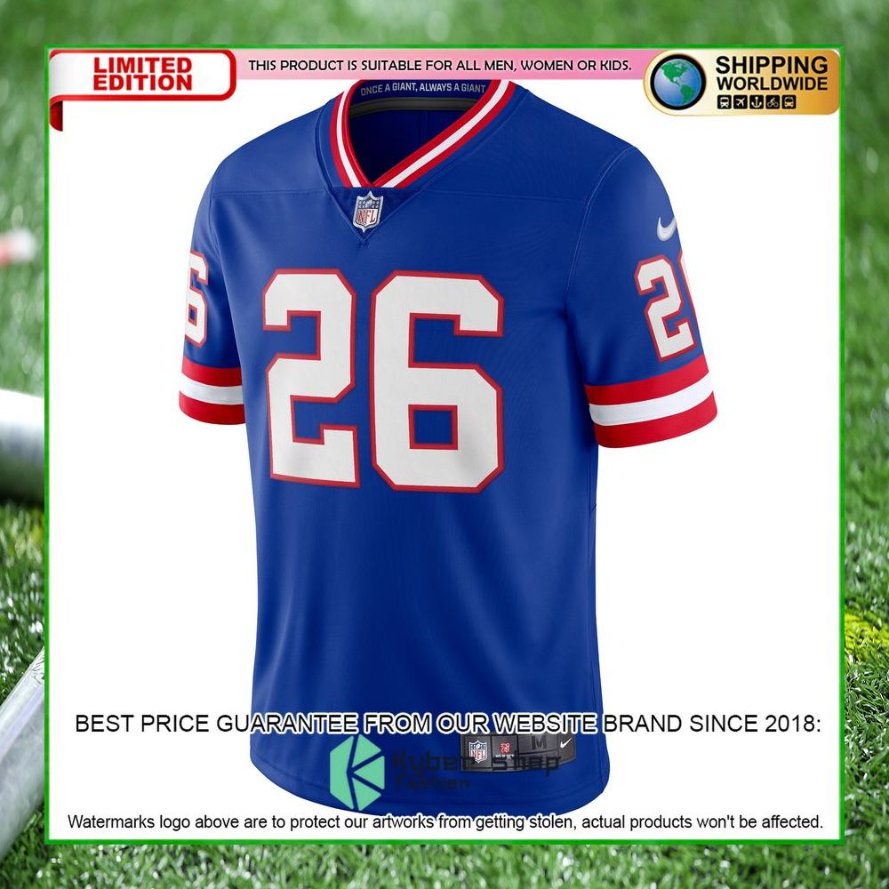 saquon barkley new york giants nike vapor royal football jersey 2 252