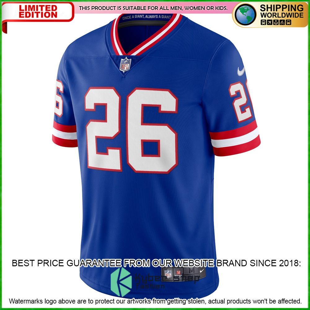 saquon barkley new york giants nike vapor royal football jersey 2 308