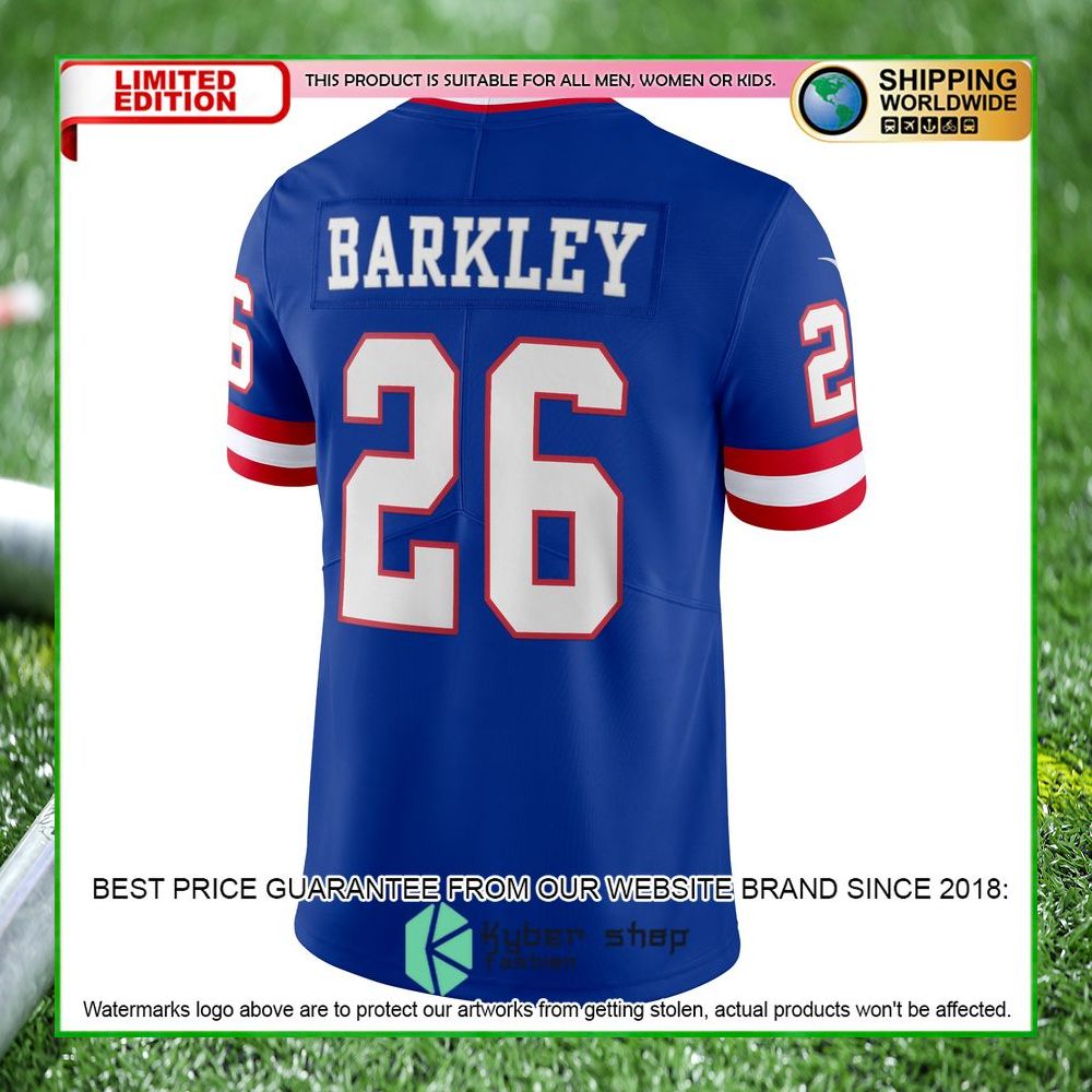 saquon barkley new york giants nike vapor royal football jersey 3 481