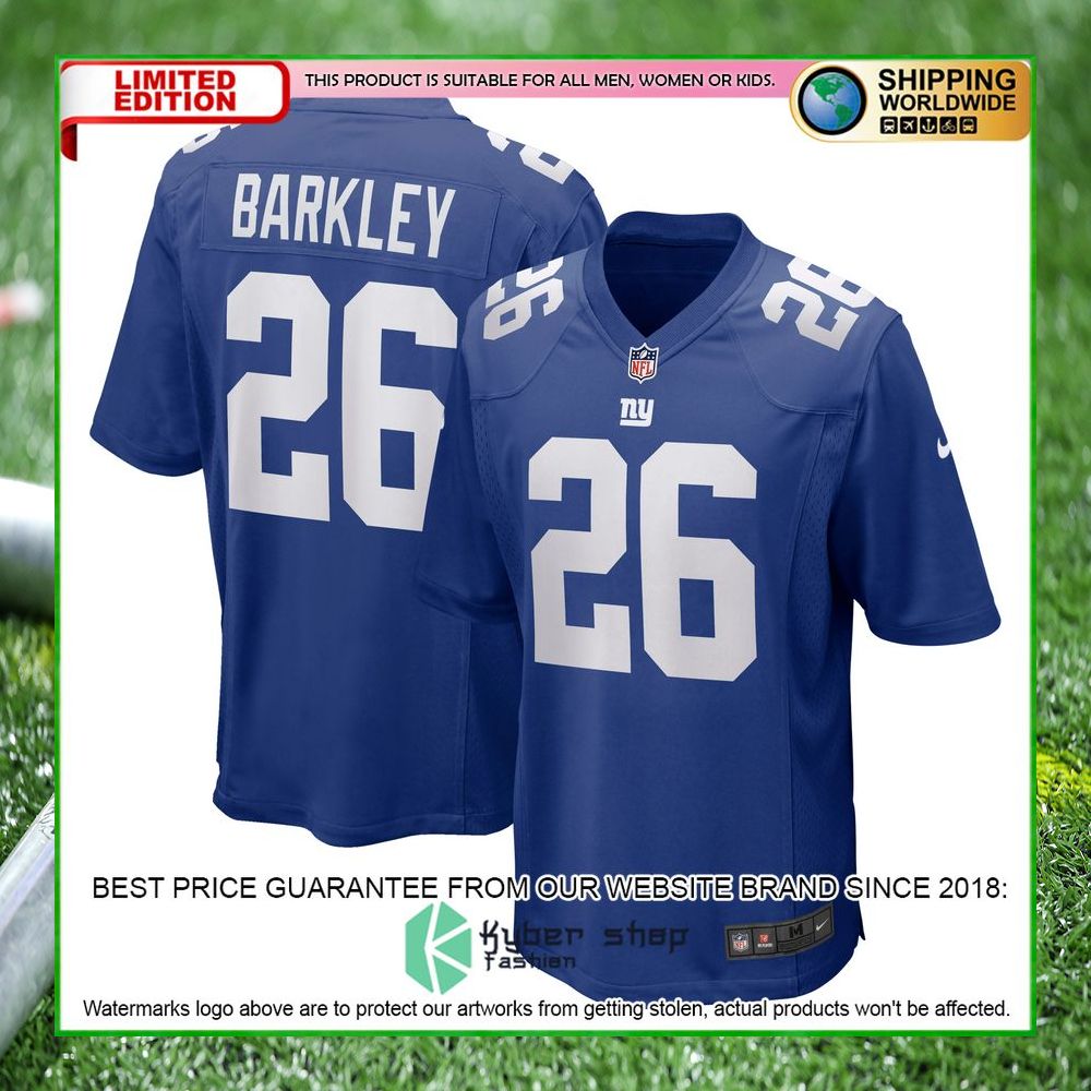saquon barkley new york giants team nike royal football jersey 1 419