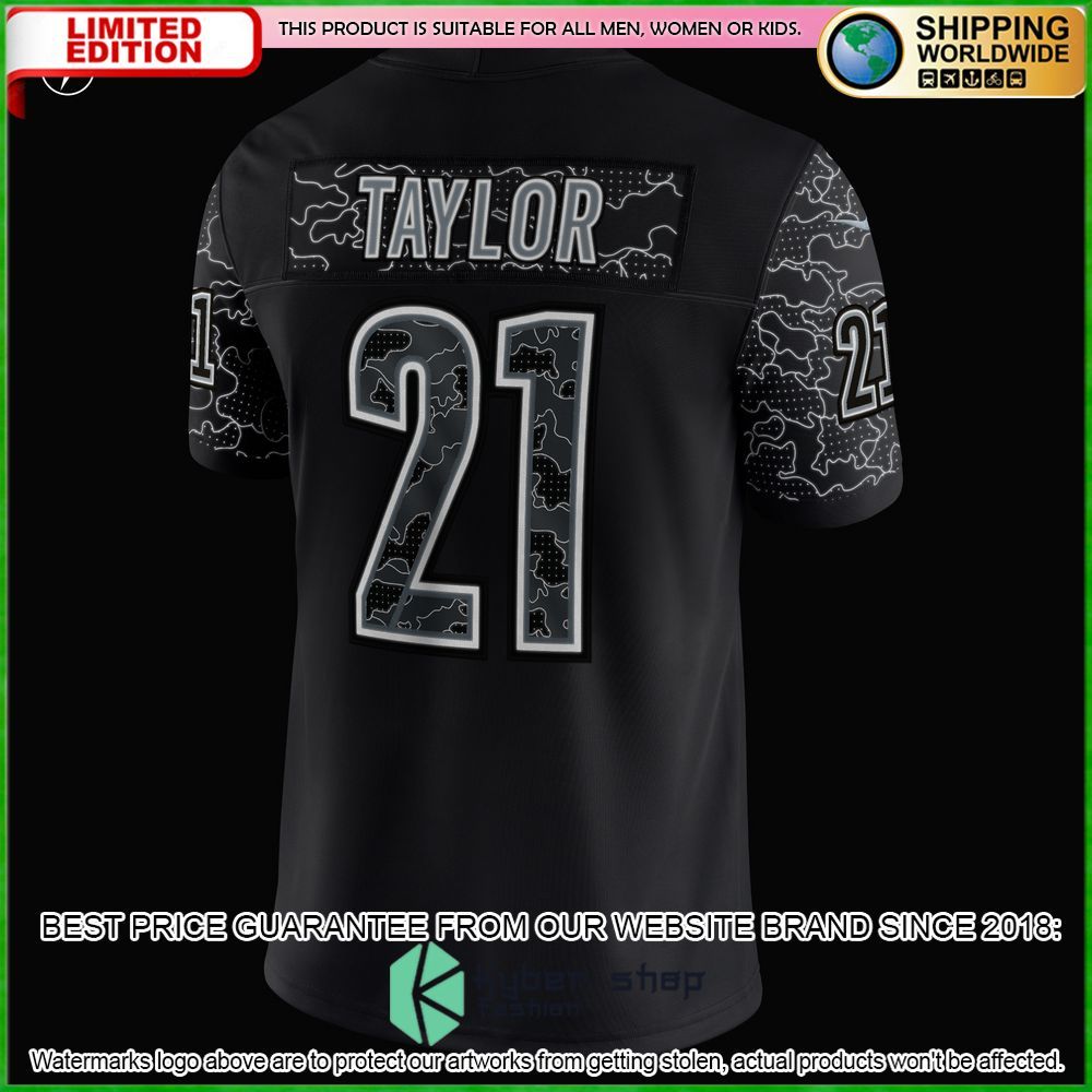 sean taylor washington commanders nike retired rflctv black football jersey 6 249