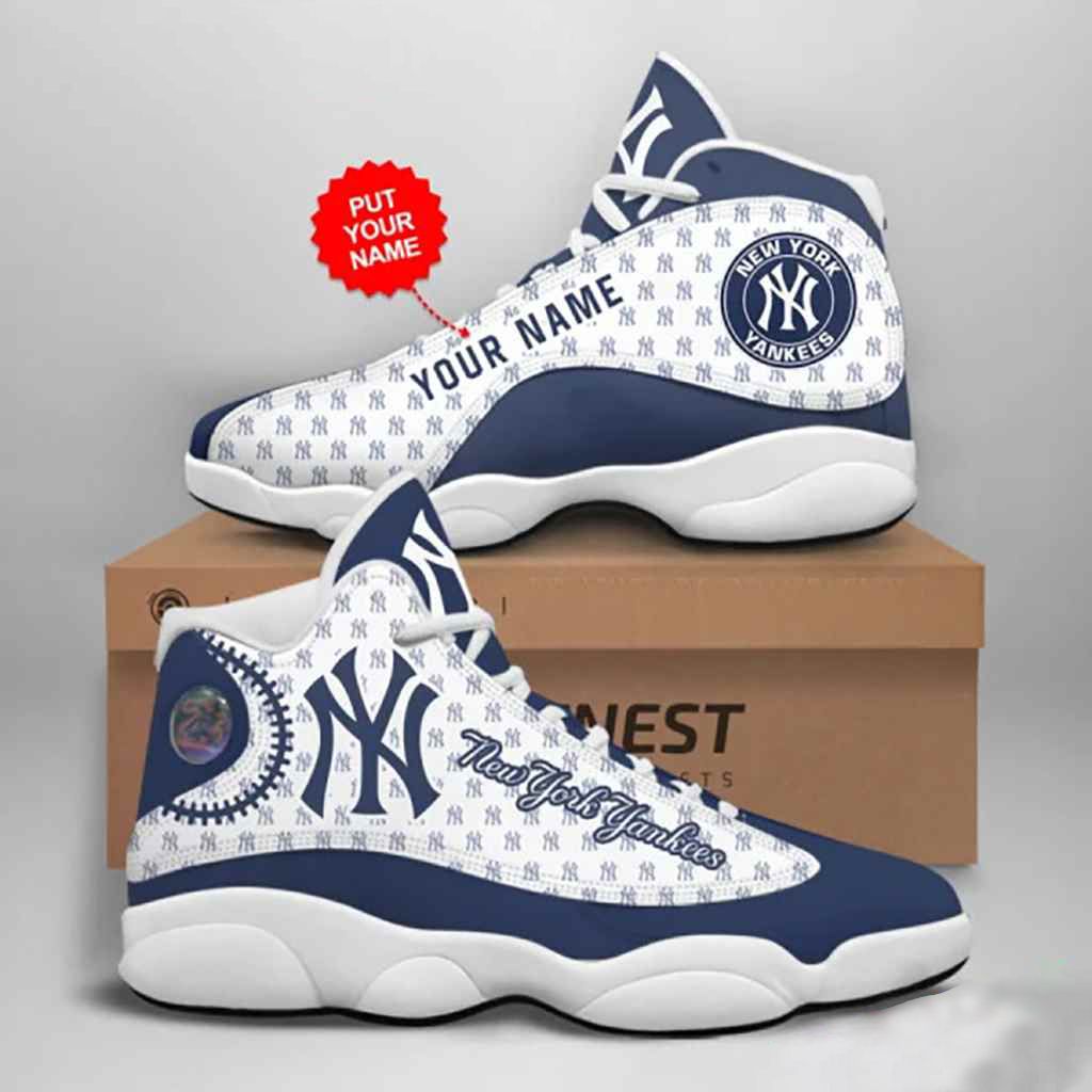 Personalized New York Yankees Air Jordan 13 Shoes - LIMITED EDITION