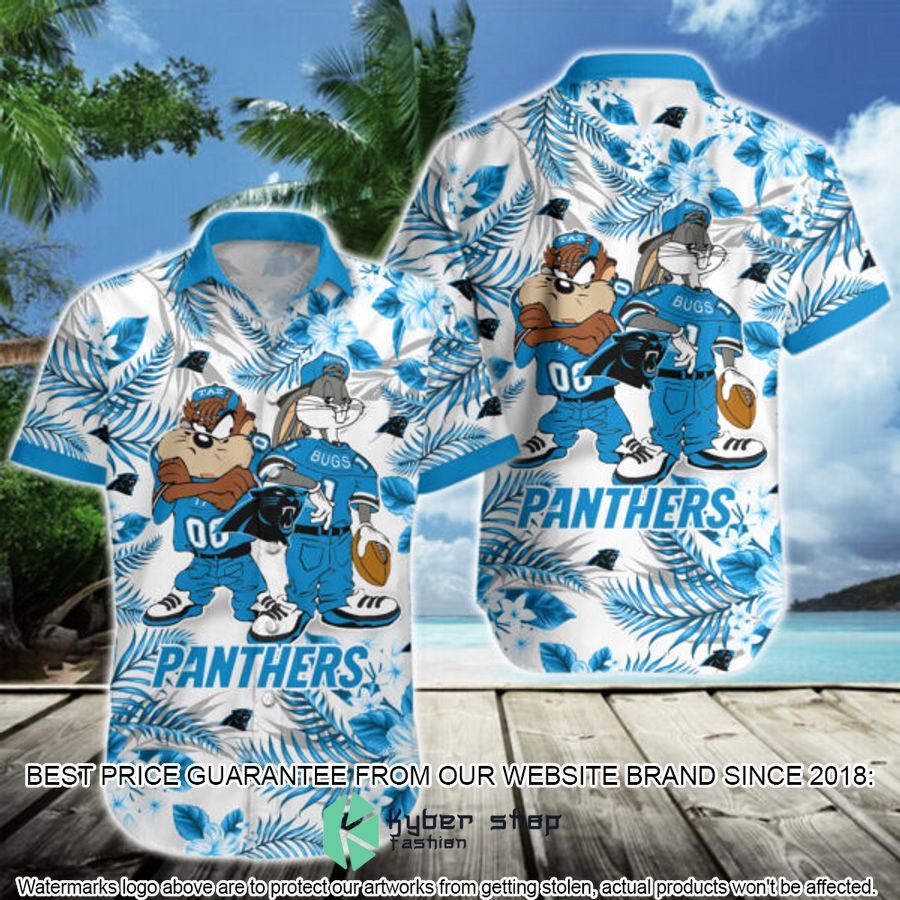Carolina Panthers Bugs Bunny Taz NFL Hawaiian Shirt - LIMITED EDITION