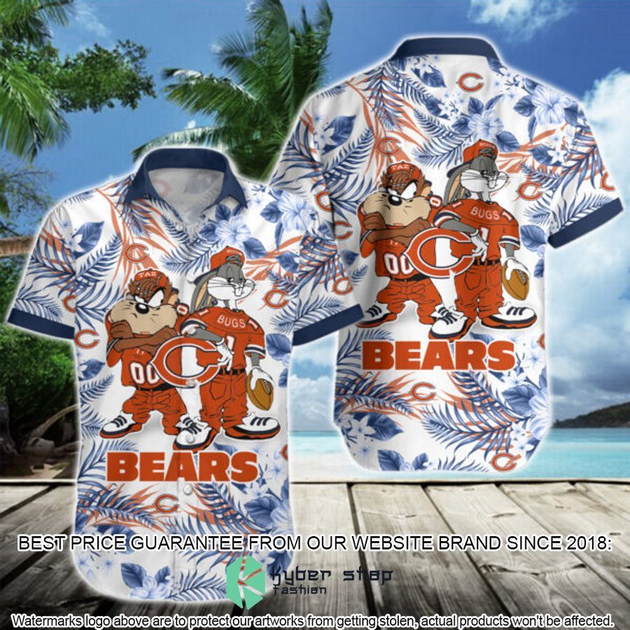Chicago Bears Bugs Bunny Taz NFL Hawaiian Shirt - LIMITED EDITION