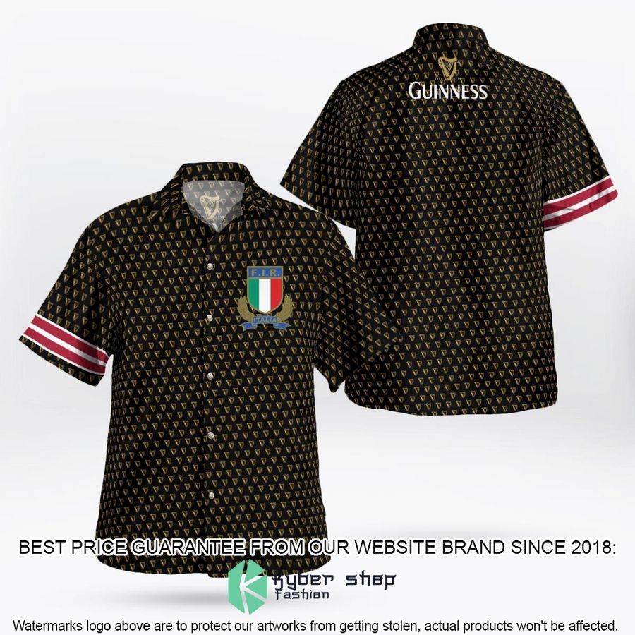 Guinnes Italy Rugby Team Hawaiian Shirt - LIMITED EDITION