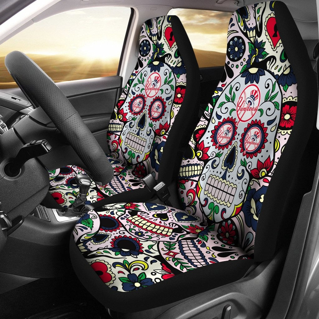 new york yankees logo 4816 car seat covers gifts for fans 443