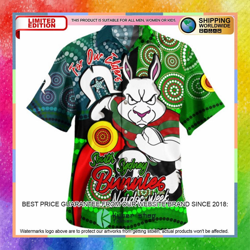 personalized naidoc week south sydney rabbitohs hawaiian shirt 1 341