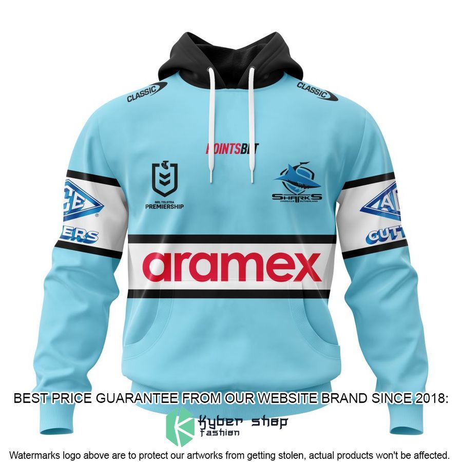 Personalized NRL Cronulla-Sutherland Sharks Home Shirt, Hoodie - LIMITED EDITION