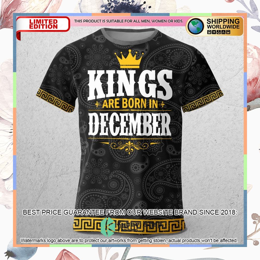 versace kings are born in december paisley t shirt 1 722