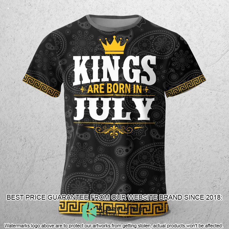 versace kings are born in july paisley t shirt 1 759