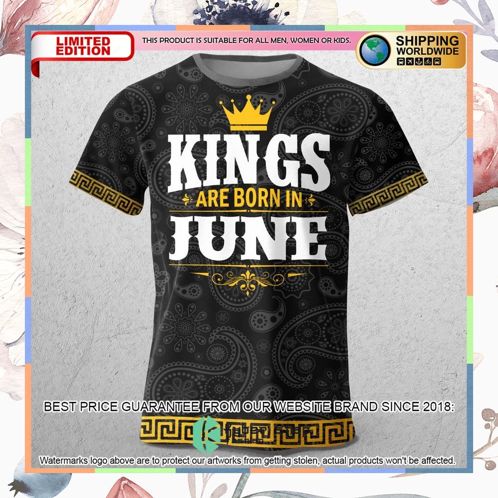 versace kings are born in june paisley t shirt 1 161