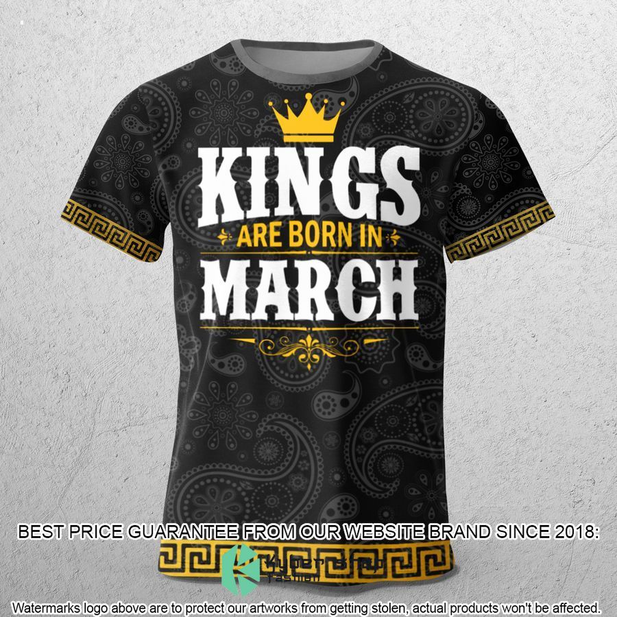 versace kings are born in march paisley t shirt 1 428