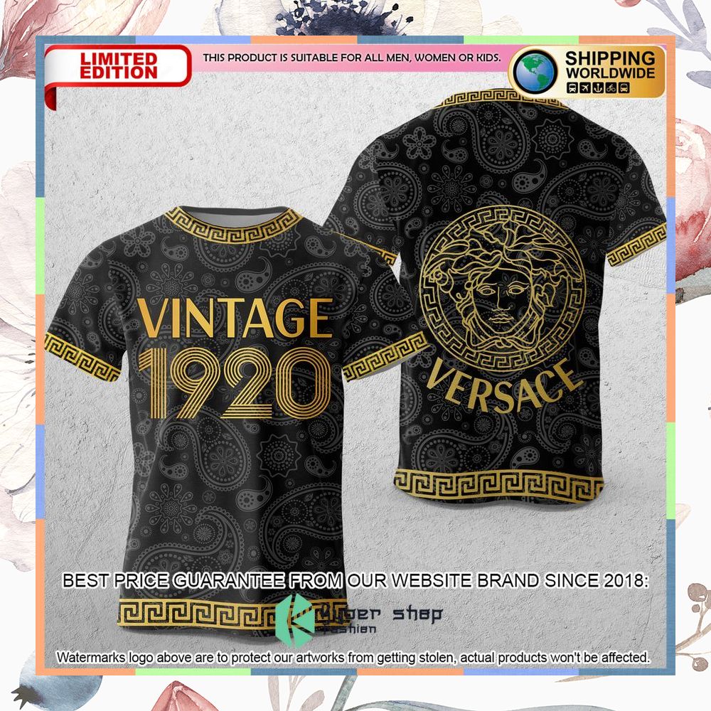 versace vintage 1920 paisley t shirt 1 296