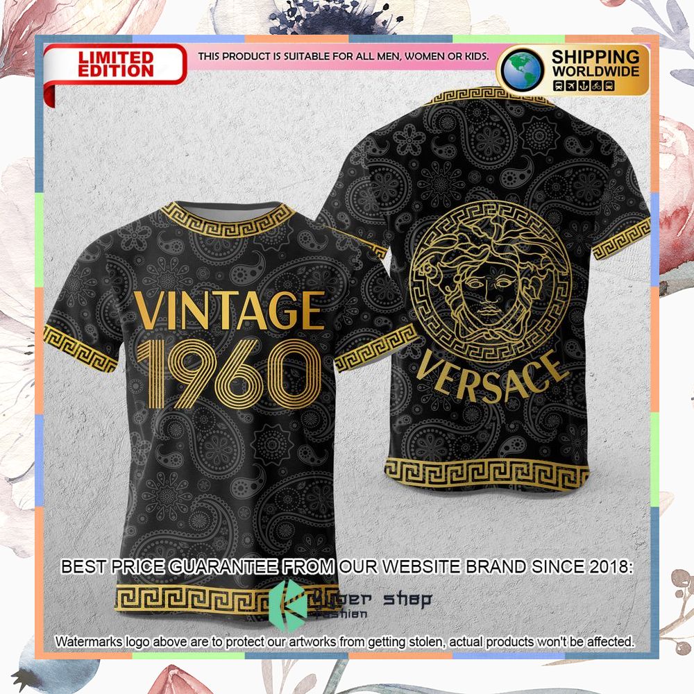 versace vintage 1960 paisley t shirt 1 908