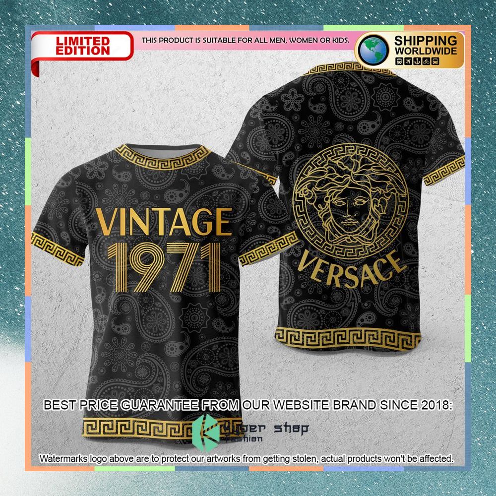 versace vintage 1971 paisley t shirt 1 843