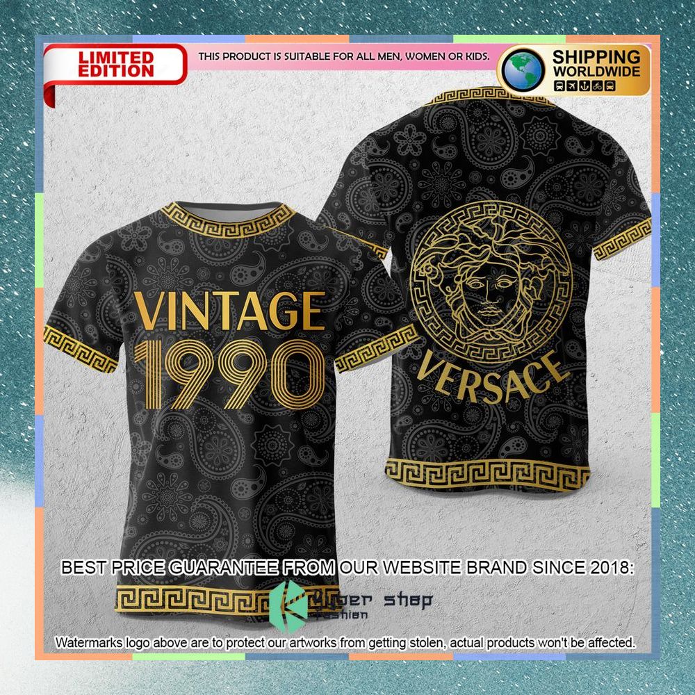 versace vintage 1990 paisley t shirt 1 111