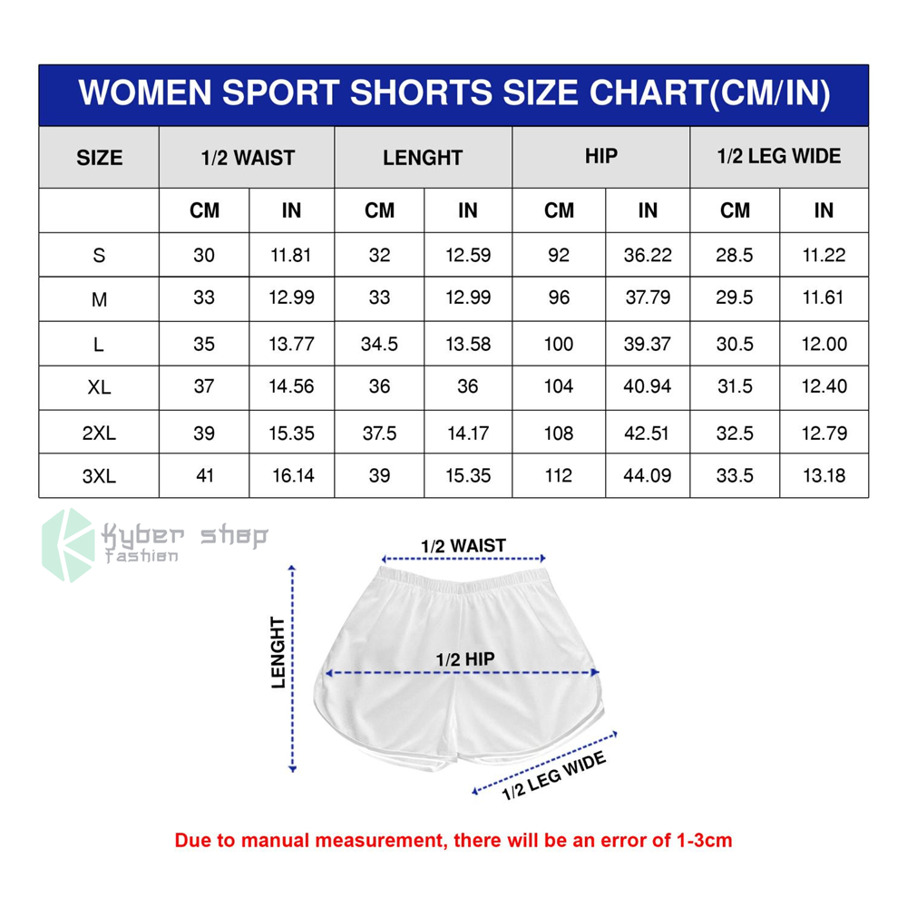 Women Shorts Size Chart Kybershop