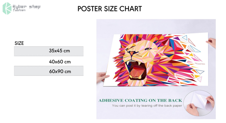 Poster Size Chart Kybershop